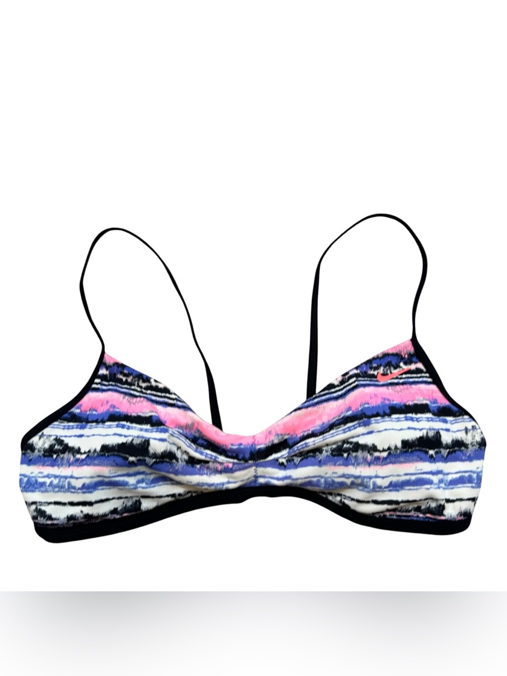 Ladies Nike Bikini Top Size Medium Multicolored